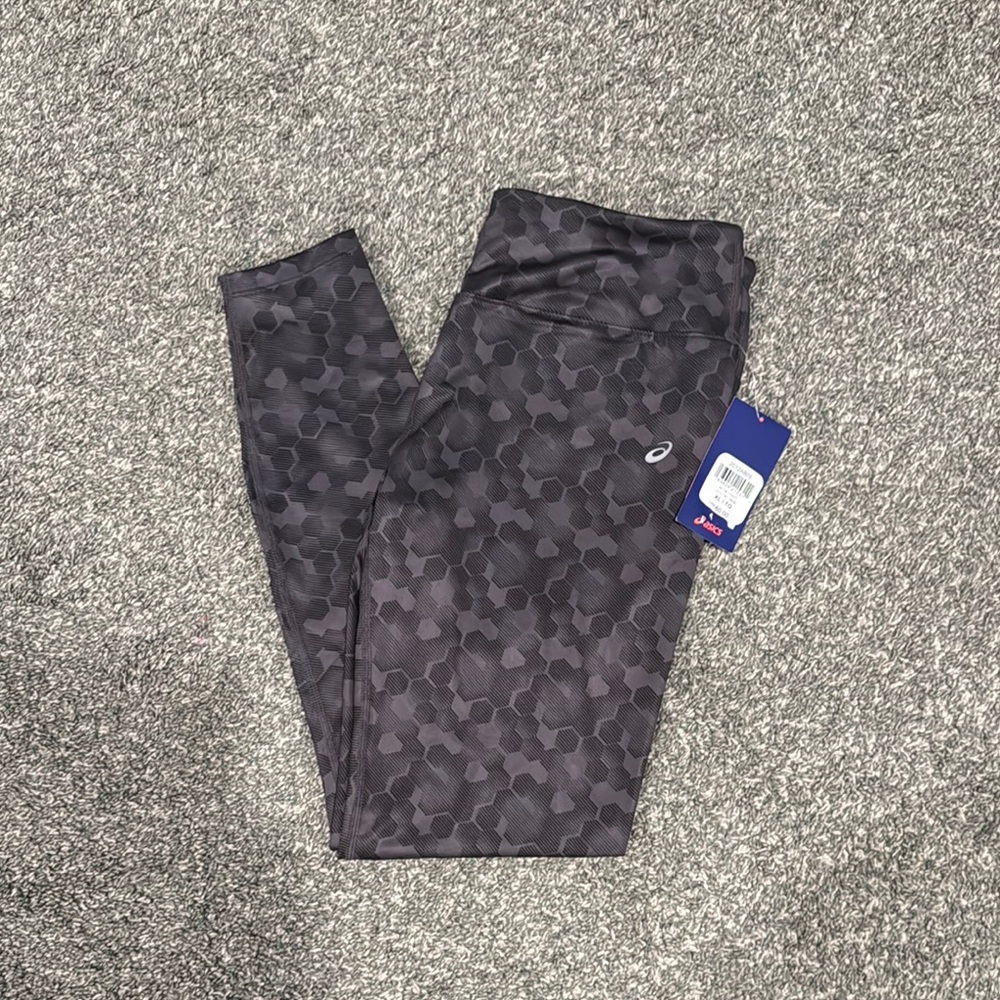 Womens Black Patterned Leggings